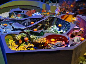 The interior of The Land concept model.
