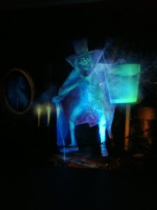 The Hatbox Ghost in the Preshow Video